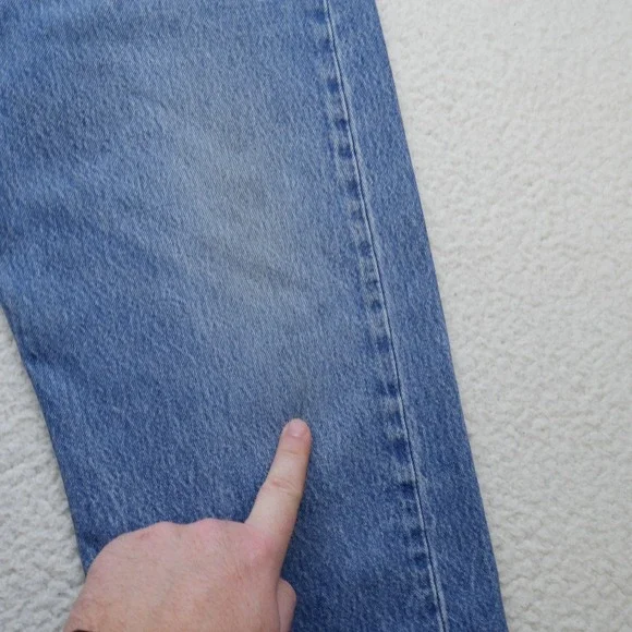 Vintage Levi's 501XX Jeans Mens 36x32 Y2K 2000s Blue Denim Button Fly Distressed